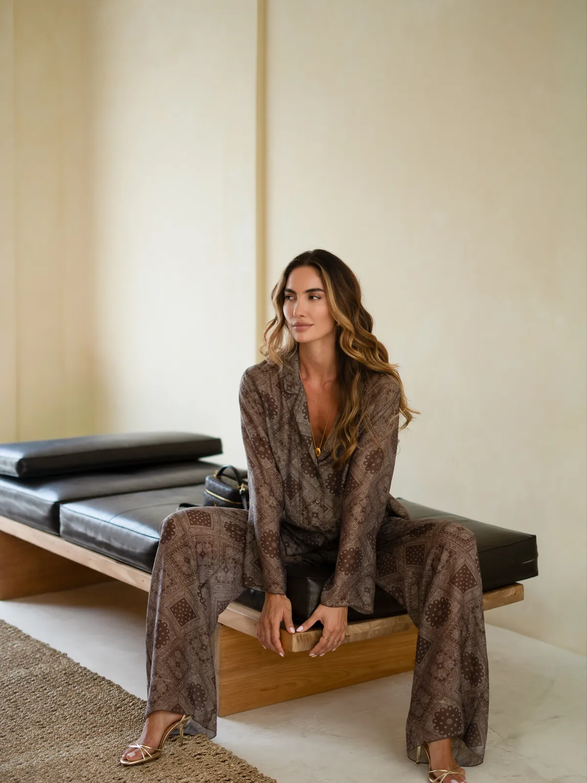 SUIT LE PYJAMA BRUN